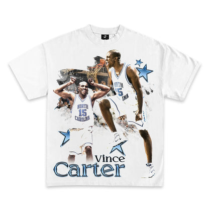 VINCE CARTER UNC TAR HEELS GRAPHIC T-SHIRT