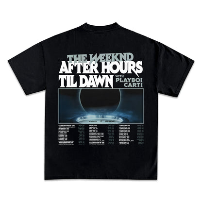 THE WEEKEND AFTER HOURS TIL DAWN HALFTONE T-SHIRT (WITH BACK PRINT)
