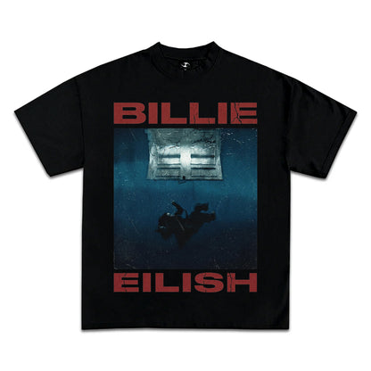BILLIE EILISH UNDERWATER VINTAGE GRAPHIC T-SHIRT