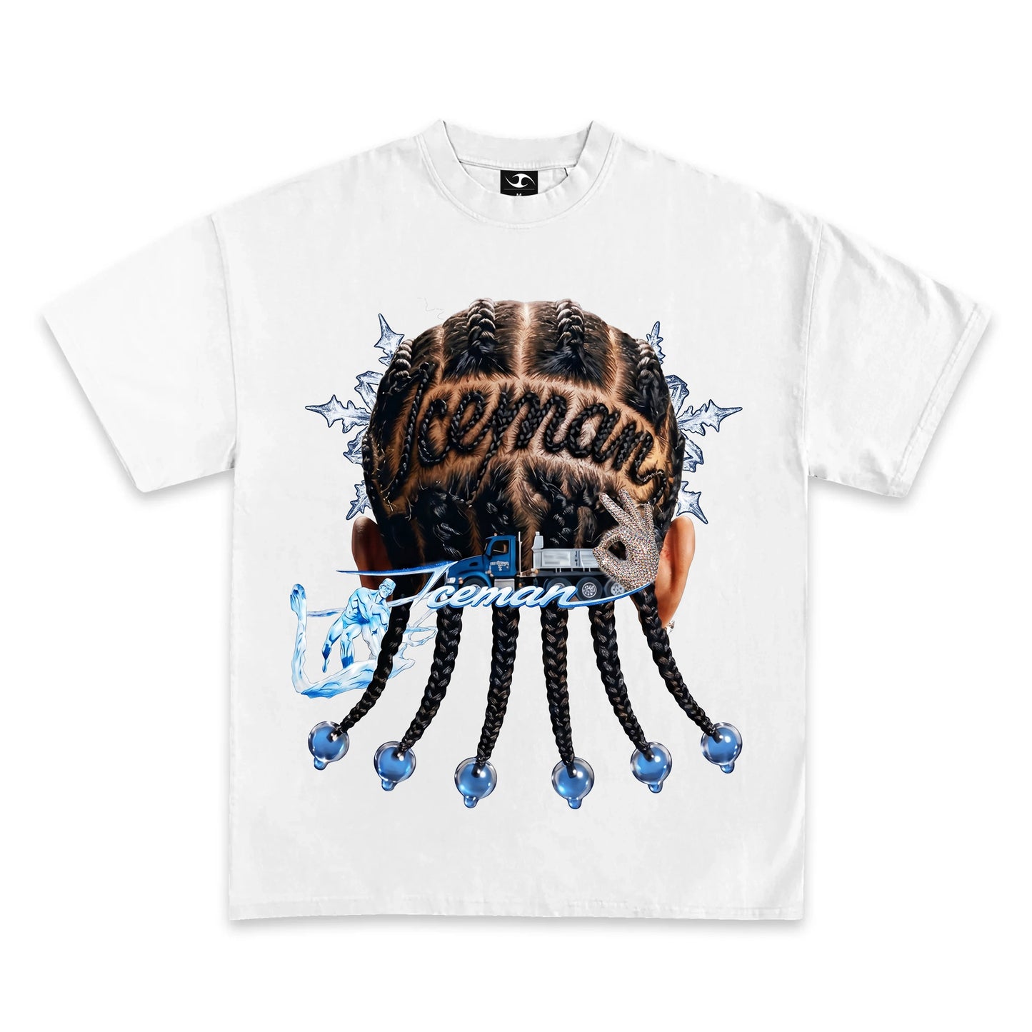 DRAKE ICEMAN GRAPHIC T SHIRT ( WITH BACK PRINT )