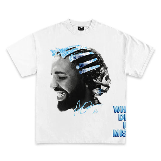 DRAKE ICEMAN FACE GRAPHIC T SHIRT ( WITH BACK PRINT )