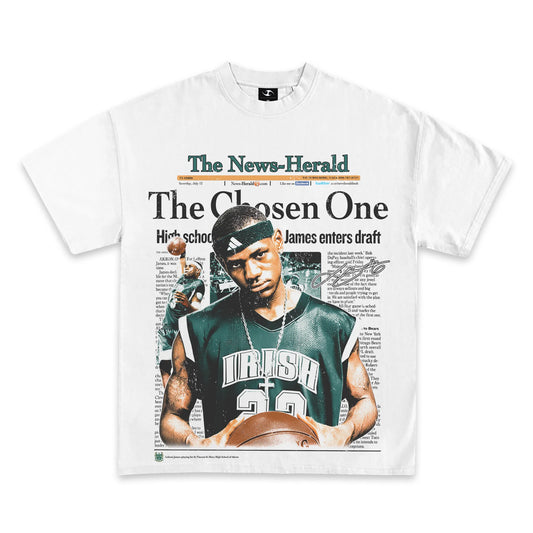2002 LEBRON JAMES "THE CHOSEN ONE" GRAPHIC T-SHIRT